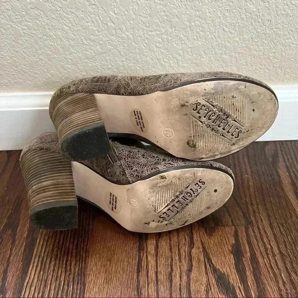 Seychelles Los Angeles Ankle Bootie Boots Brown Leather Women Size 7.5 Side Zip - Picture 10 of 15